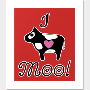 I ❤️ Moo Posters and Art